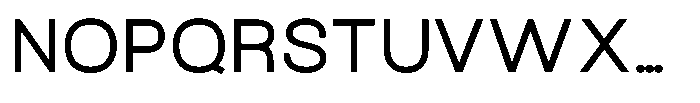 Arena Uno Medium Font UPPERCASE