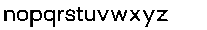 Arena Uno Medium Font LOWERCASE