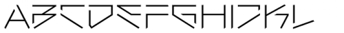Ares Broken Lo Extralight Font LOWERCASE