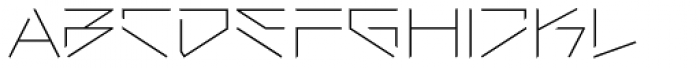 Ares Broken Lo Ultralight Font LOWERCASE