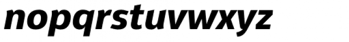 Aretha Extra Bold Italic Font LOWERCASE