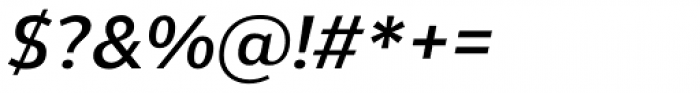 Aretha Medium Italic Font OTHER CHARS