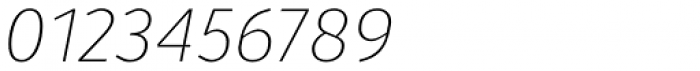 Aretha Thin Italic Font OTHER CHARS
