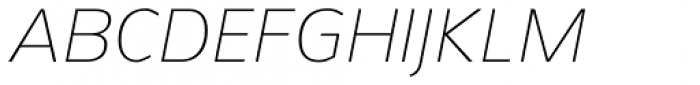 Aretha Thin Italic Font UPPERCASE