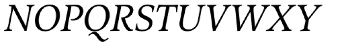 Arethusa Book Italic Font UPPERCASE