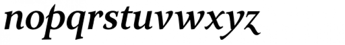 Arethusa Medium Italic Font LOWERCASE