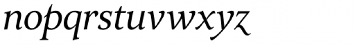 Arethusa Pro Book Italic Font LOWERCASE