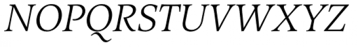 Arethusa Pro Light Italic Font UPPERCASE