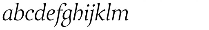 Arethusa Pro Light Italic Font LOWERCASE