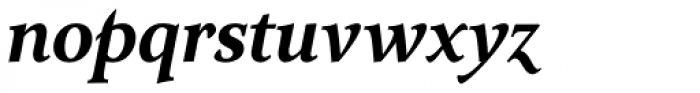 Arethusa Pro Semi Bold Italic Font LOWERCASE