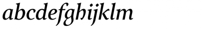 Arethusa Regular Italic Font LOWERCASE