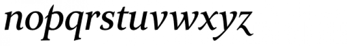Arethusa Regular Italic Font LOWERCASE