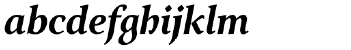 Arethusa Semi Bold Italic Font LOWERCASE