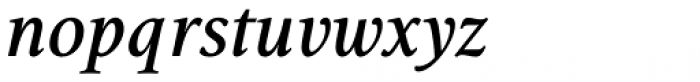 Aretino Semi Bold Italic Font LOWERCASE