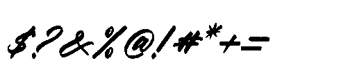 Aretlar Eraghes  Italic Font OTHER CHARS