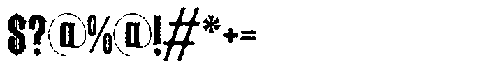Arexa Rough Font OTHER CHARS