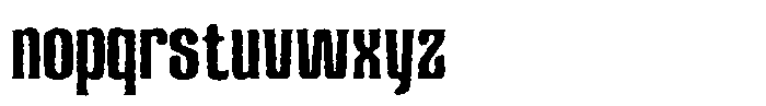 Arexa Rough Font LOWERCASE