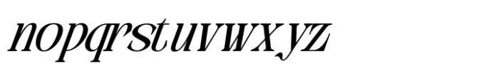 Arfa Italic Font LOWERCASE