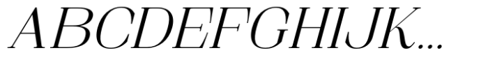 Arfide Mostera Serif Italic Font UPPERCASE