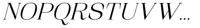 Arfide Mostera Serif Italic Font UPPERCASE