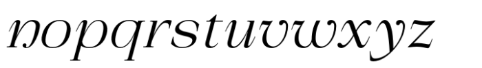 Arfide Mostera Serif Italic Font LOWERCASE