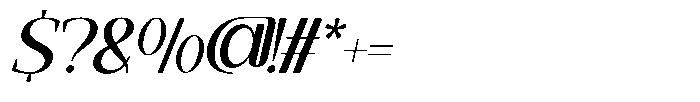 Argalis Oblique Font OTHER CHARS