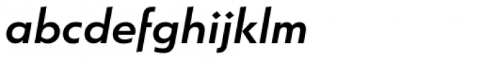 Argent Sans Demi Bold Italic Font LOWERCASE