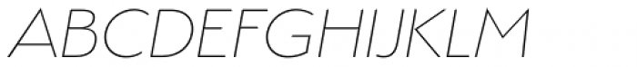 Argent Sans Extra Light Italic Font UPPERCASE