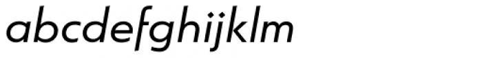 Argent Sans Medium Italic Font LOWERCASE
