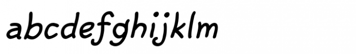 Argenta Bold Oblique Font LOWERCASE