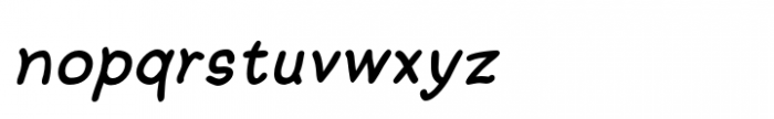 Argenta Bold Oblique Font LOWERCASE