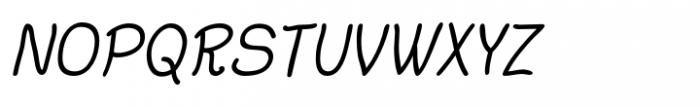 Argenta Medium Oblique Font UPPERCASE