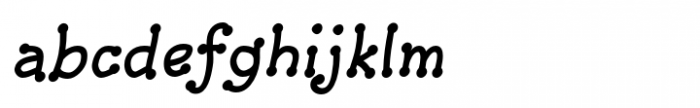 ArgentaBobbed Bold Oblique Font LOWERCASE