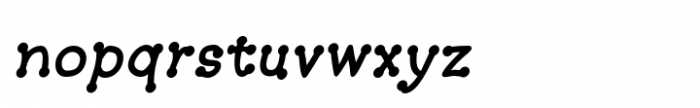 ArgentaBobbed Bold Oblique Font LOWERCASE