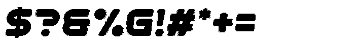 Argero Circular Rimmed Italic Font OTHER CHARS