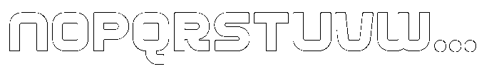 Argero Outline Font LOWERCASE