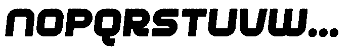 Argero Rough Italic Font UPPERCASE