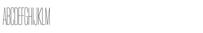 Arges Condensed Hairline Font UPPERCASE