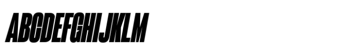 Arges Extra Heavy Oblique Font UPPERCASE