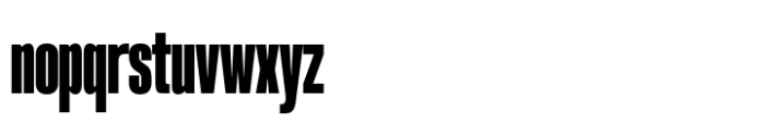 Arges Extra Heavy Font LOWERCASE