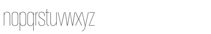 Arges Hairline Font LOWERCASE