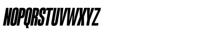 Arges Heavy Oblique Font UPPERCASE