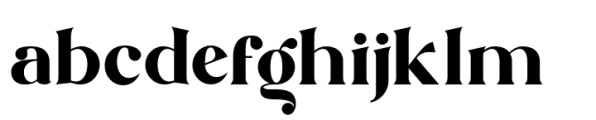 Argithea Regular Font LOWERCASE