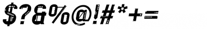 Argot Machine Italic Font OTHER CHARS