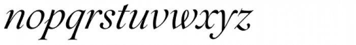 Aria Pro Italic Font LOWERCASE