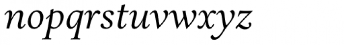 Aria Text G1 Italic Font LOWERCASE