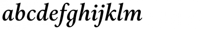 Aria Text G1 Semi Bold Italic Font LOWERCASE