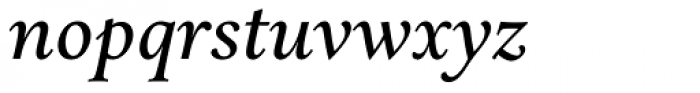 Aria Text G3 Italic Font LOWERCASE