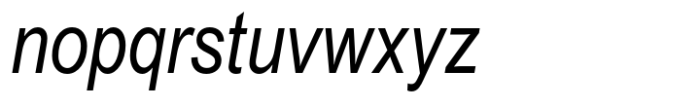 Arial Cyrillic Narrow Italic Font LOWERCASE