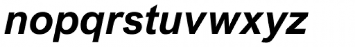 Arial Nova Bold Italic Font LOWERCASE